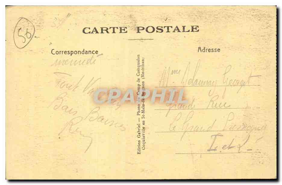 Camp de Coetquidan CPA Les coloniaux Stocks engins canons de 37 (militaria) — Rückseite