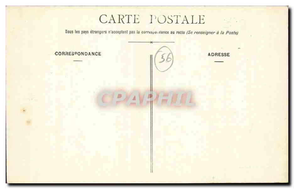 Quiberon CPA Pecheur de bar au trou du souffleur — Rückseite