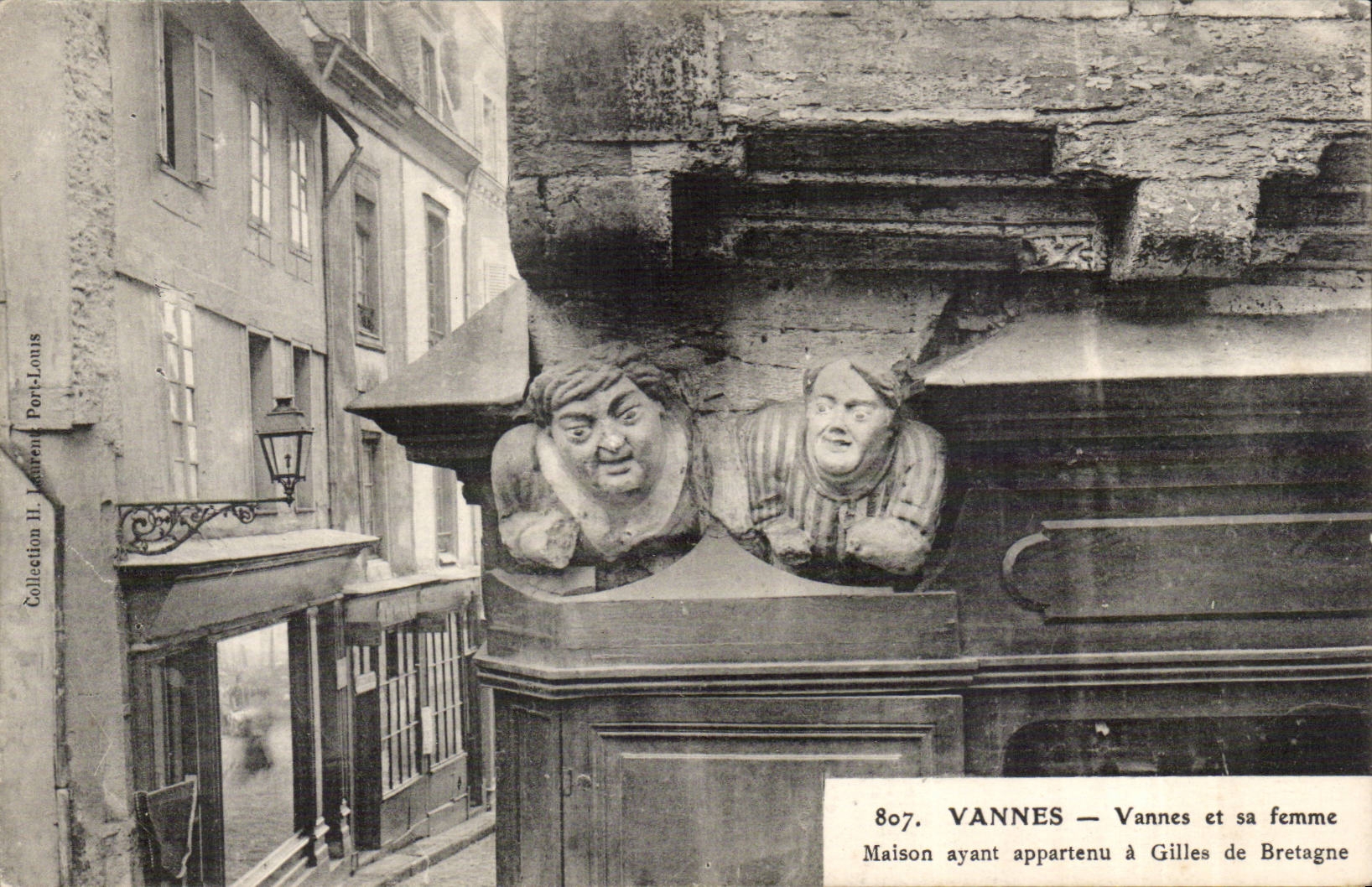 VANNES — Vannes et sa femme — Maison ayant appartenu à Gilles de Bretagne