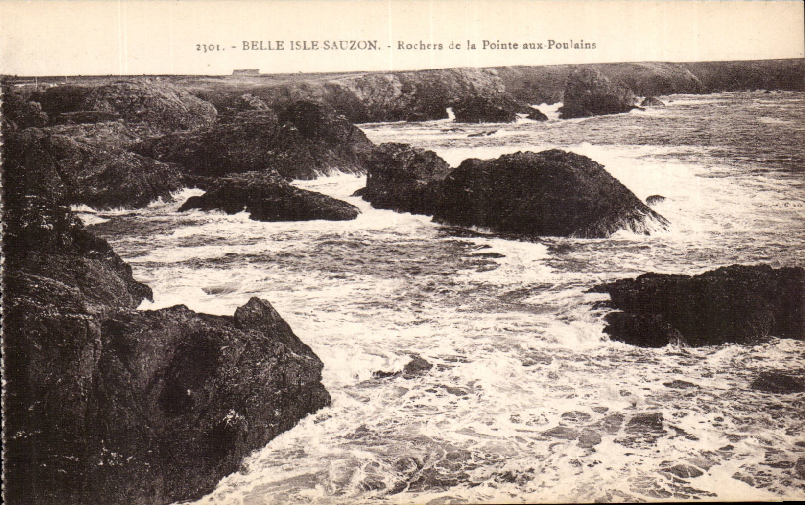 Belle Isle Sauzon — Felsen der Pointe-aux-Poulains — Laurent-Né, Rennes