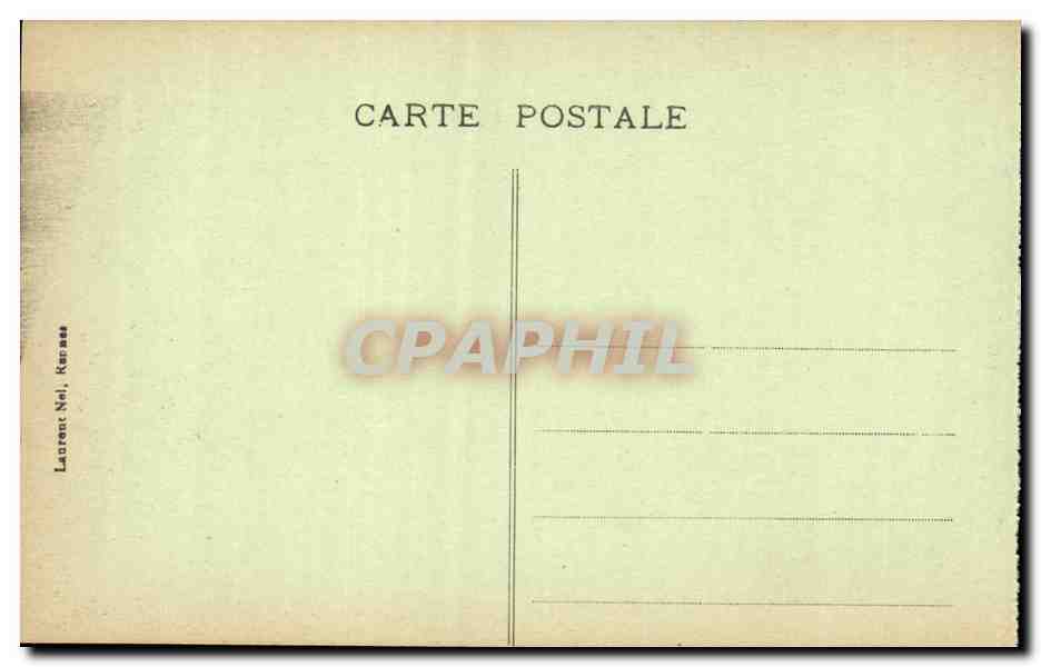 Belle-Île-Sauzon — Felsen der Pointe-aux-Poulains — Verlag Laurent Nel, Kerassé — Rückseite