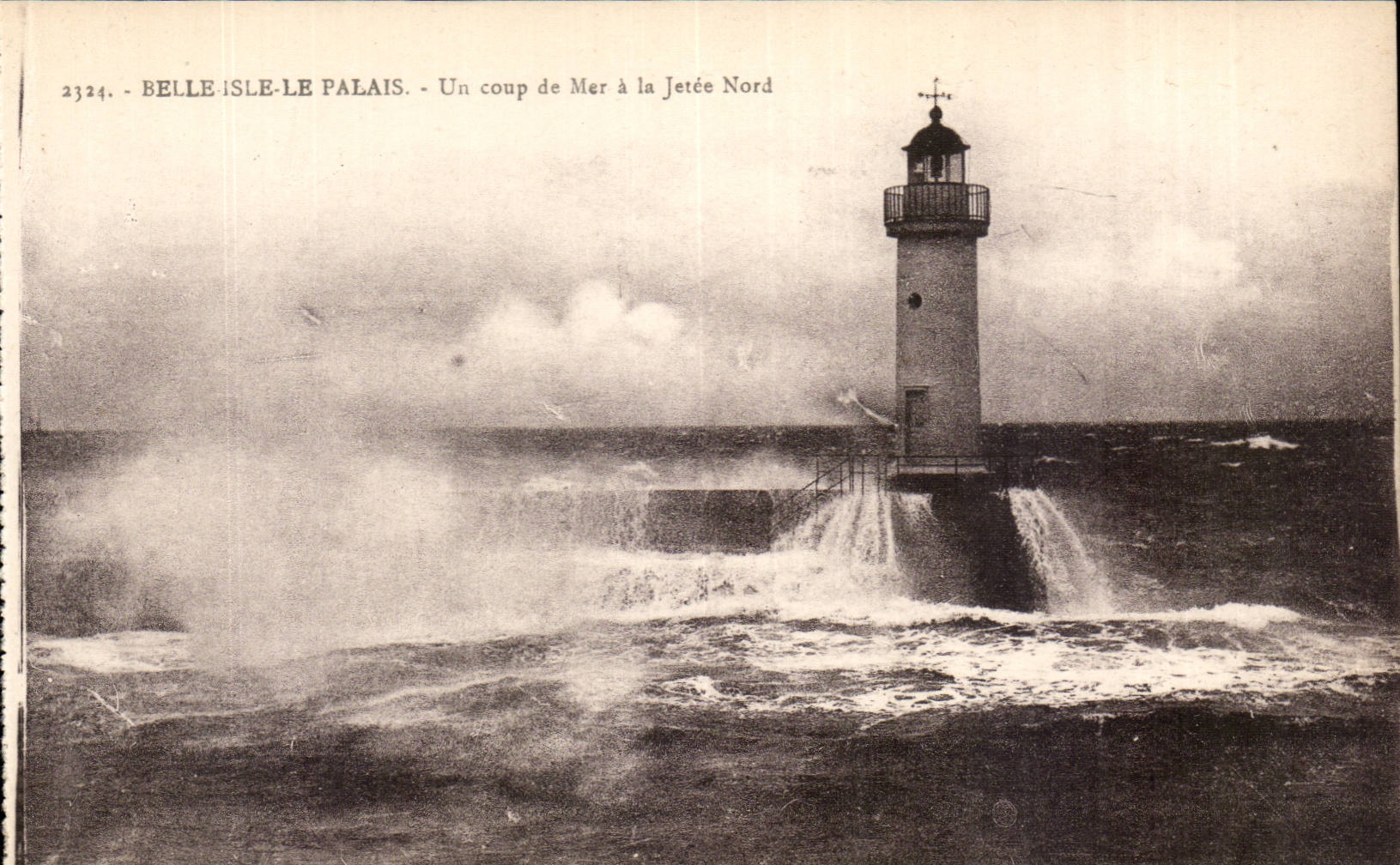 Belle-Île-le-Palais — Un coup de Mer à la Jetée Nord — Laurent-Nel, Rennes
