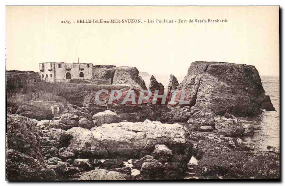 Béle-Isle-en-Mer-Sauzon — Les Poulains — Fort de Sarah-Bernhardt