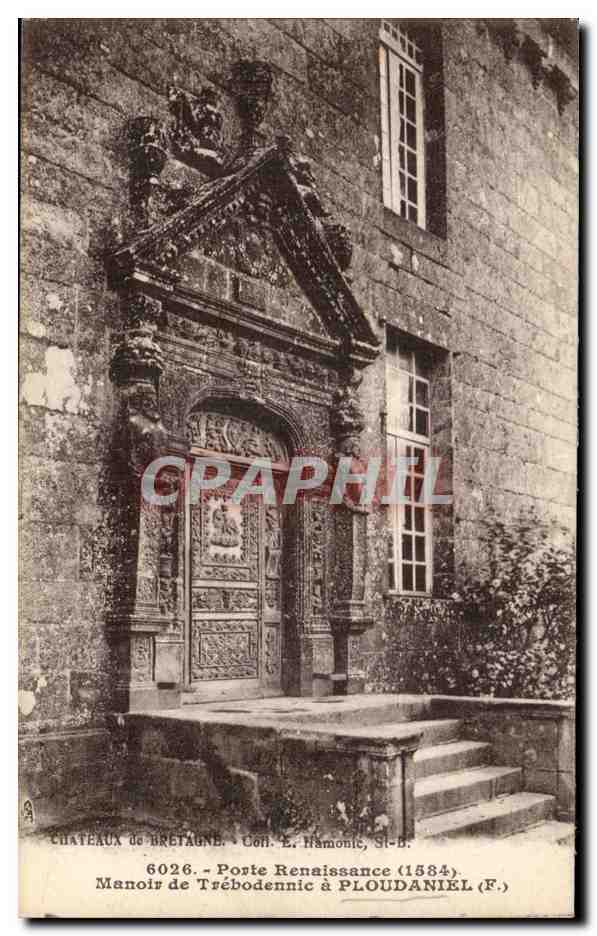 CPA Porte Renaissance (1584) Manoir de Trebodennic a Ploudaniel