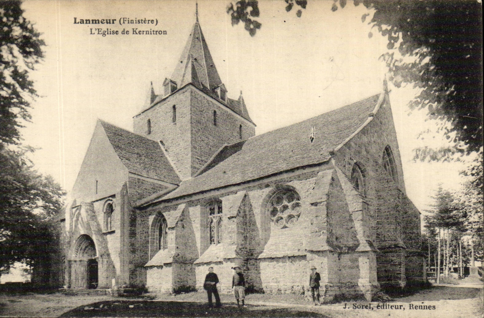 Lanmeur CPA L'eglise de Kernitron 