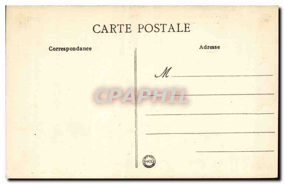 Lanmeur CPA L'eglise de Kernitron  — Rückseite