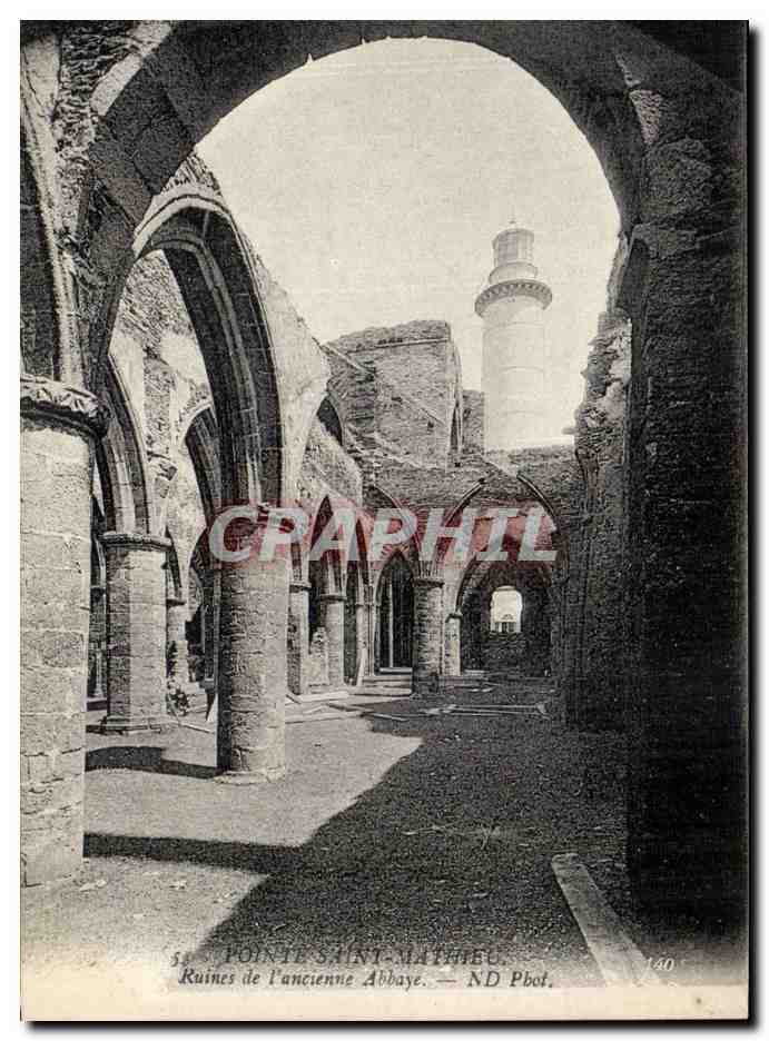 Pointe-Saint-Mathieu — Ruines de l'ancienne abbaye — ND Pbot. n°140