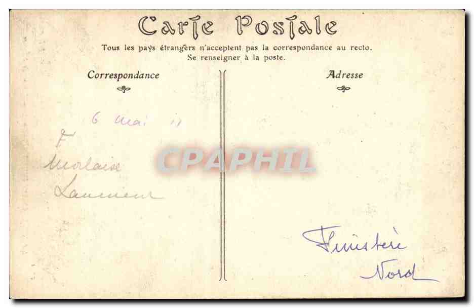 Saint Jean du Doingt CPA Porche de l'eglise — Rückseite