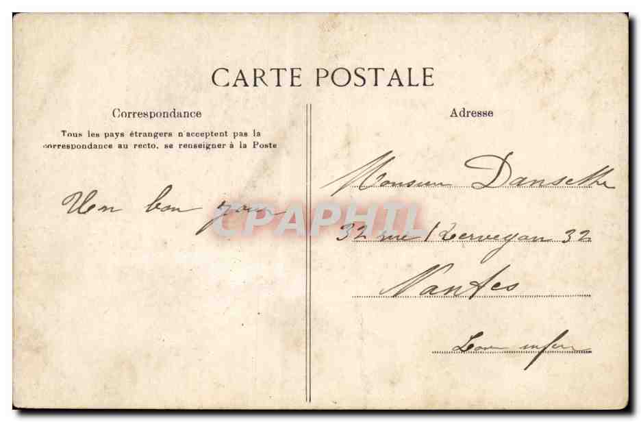 Plougastel DAoulas CPA Le costume des grandes fetes — Rückseite