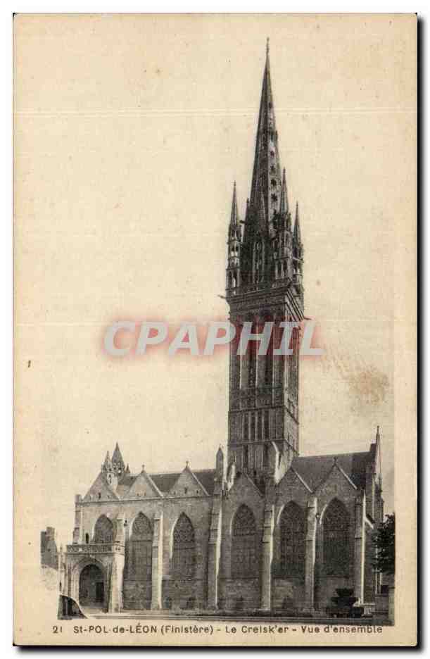 St Pol de Leon - Le Creisker - Vue D'ensemble - CPA 