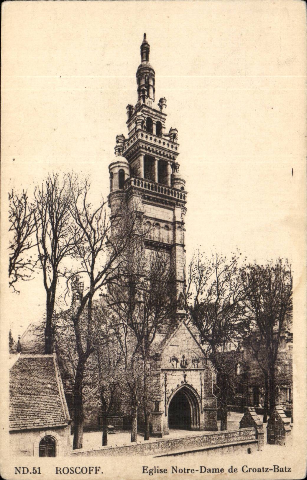 Roscoff - Eglise Notre Dame de Croatz Betz - CPA 