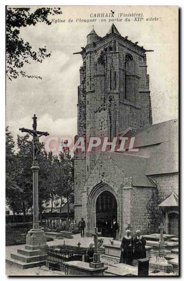 carhaix - Eglise de Plongeur en Partie du XII siecle - CPA 