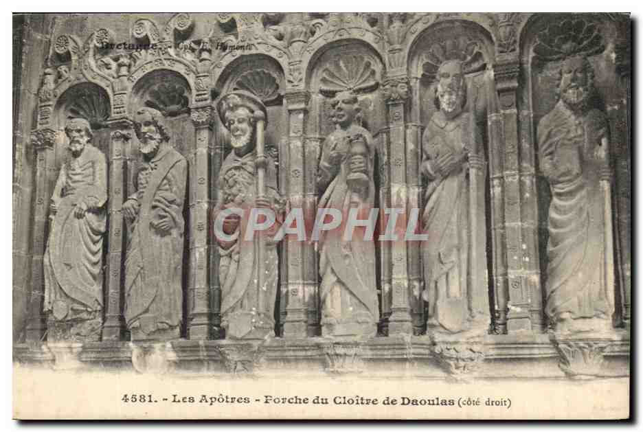 Les Apotres - Porche du Cloitre - CPA 