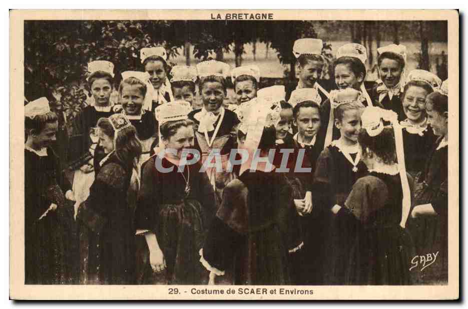 La Bretagne - Costume du Scaer et environs - CPA 