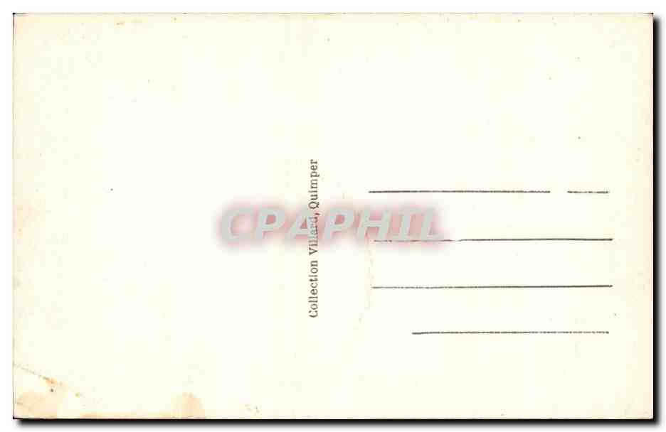 Scaer - Fantasie - Le Jambadao de la Gavotte bretonne - Costumes - Coiffe - CPA  — Verso