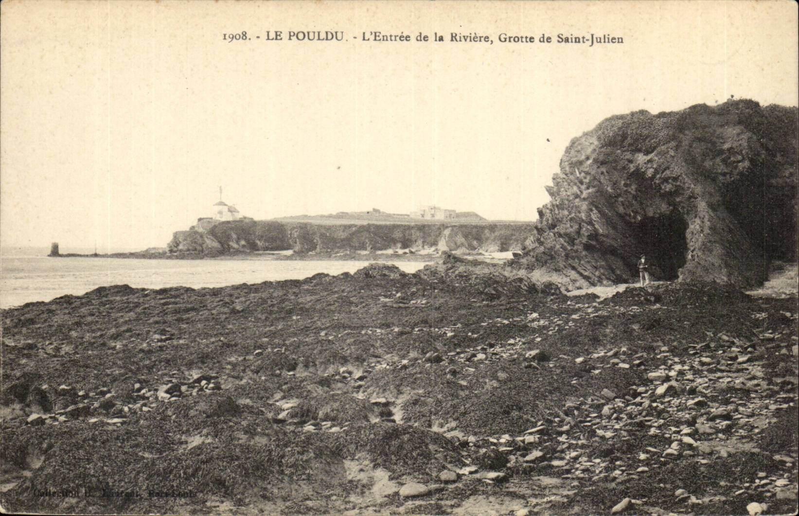 Le Pouldu - L'Entree de la Riviere - Grotte de Saint Julien - CPA 