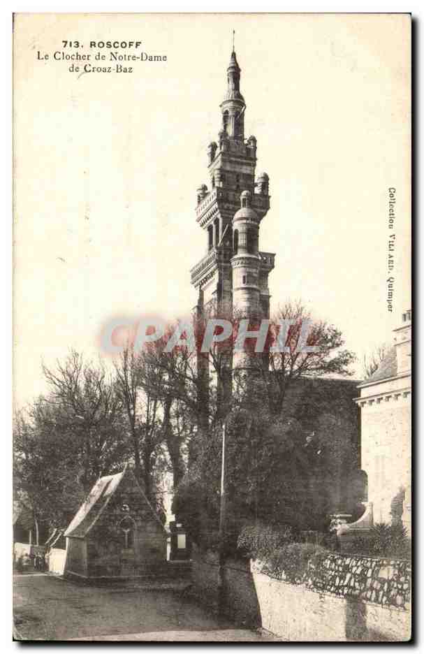 Roscoff - Le Clocher de Notre Dame de Croaz Baz - CPA 
