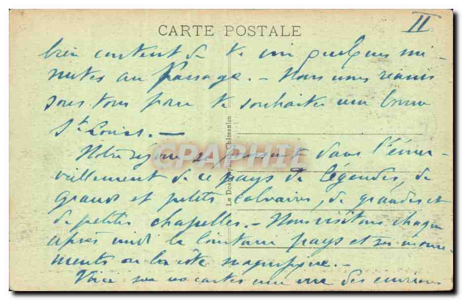 Pleyben - Details du Calvaire - Notre Seigneur - CPA  — Rückseite