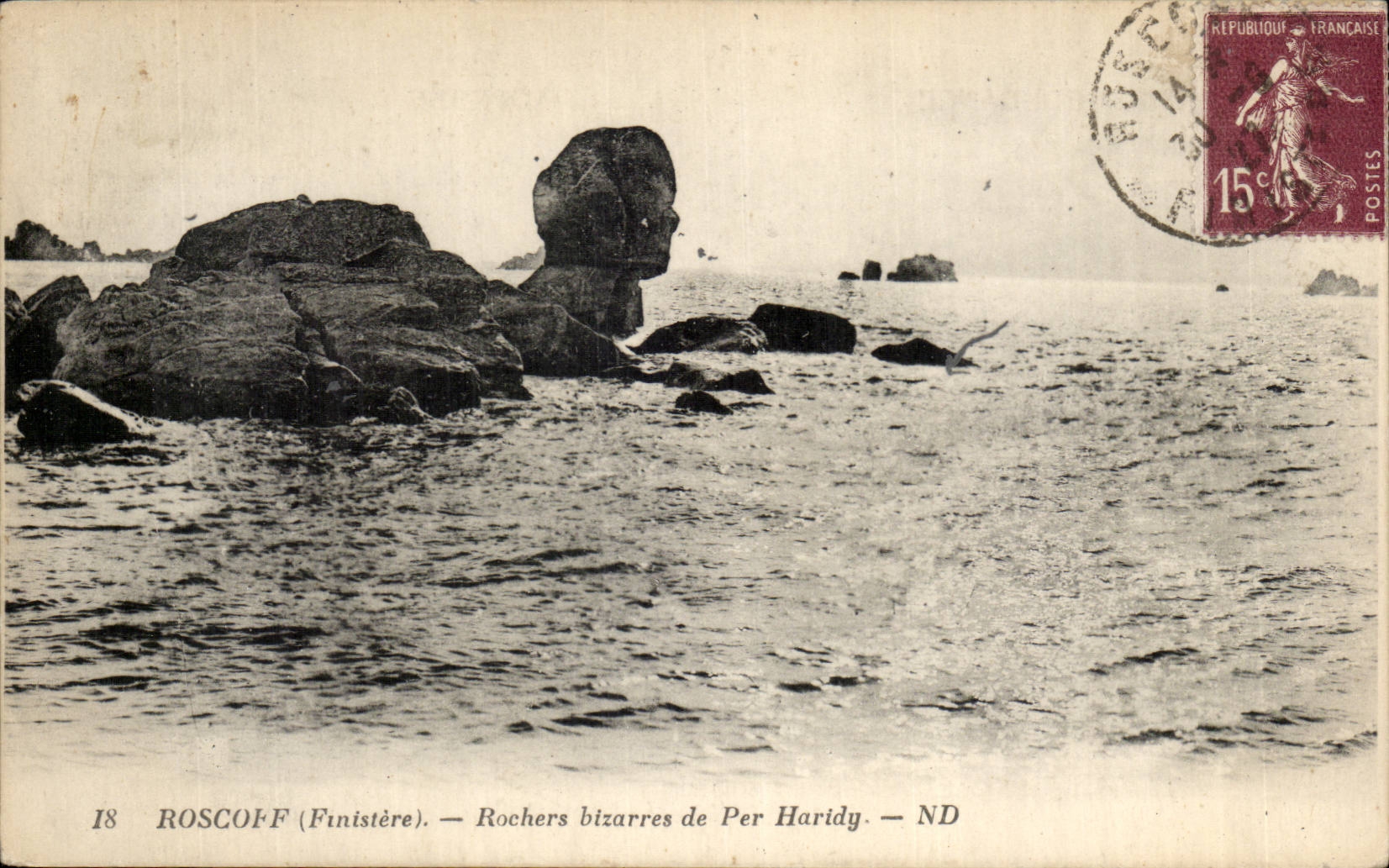 Roscoff - Rochers bizarres de Per Haridy - CPA 