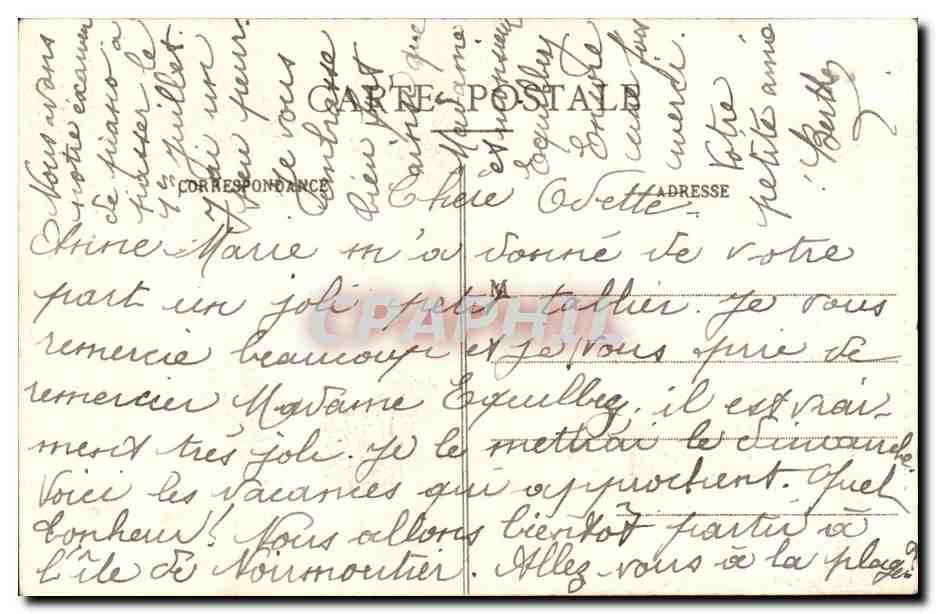 Bretagne - Autour des Lits Clos - Jean comment trouves - tu mon nouveau ruban - sabot - CPA  — Rückseite