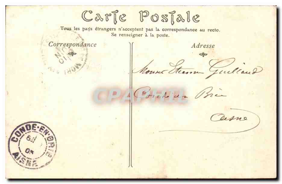 Morlaix - Vieile Maison de la Place de Marches - CPA  — Rückseite