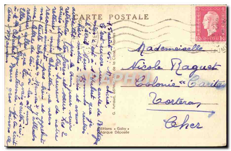 Rosporden - Le Bourg et l'Etang - CPA  — Rückseite