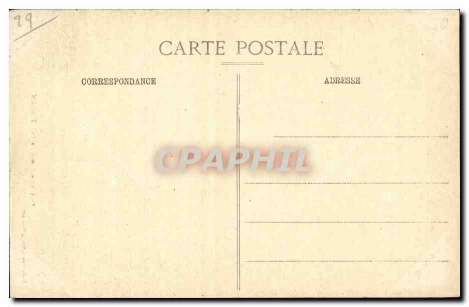 CPA Costumes de Pont Aven (folklore coiffe) — Rückseite