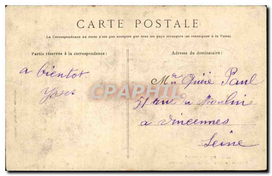 CPA pont l'abbe Chez le brodeur Achat d'une toilette TOP — Rückseite