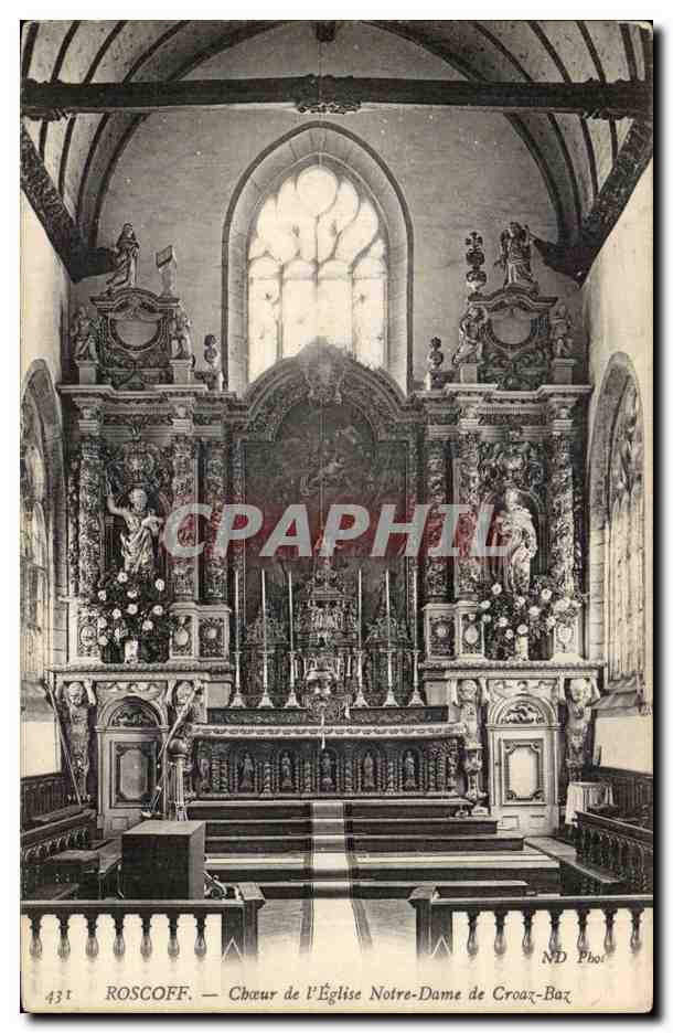 Roscoff CPA Choeur de l'eglise Notre DAme de CRoaz Baz