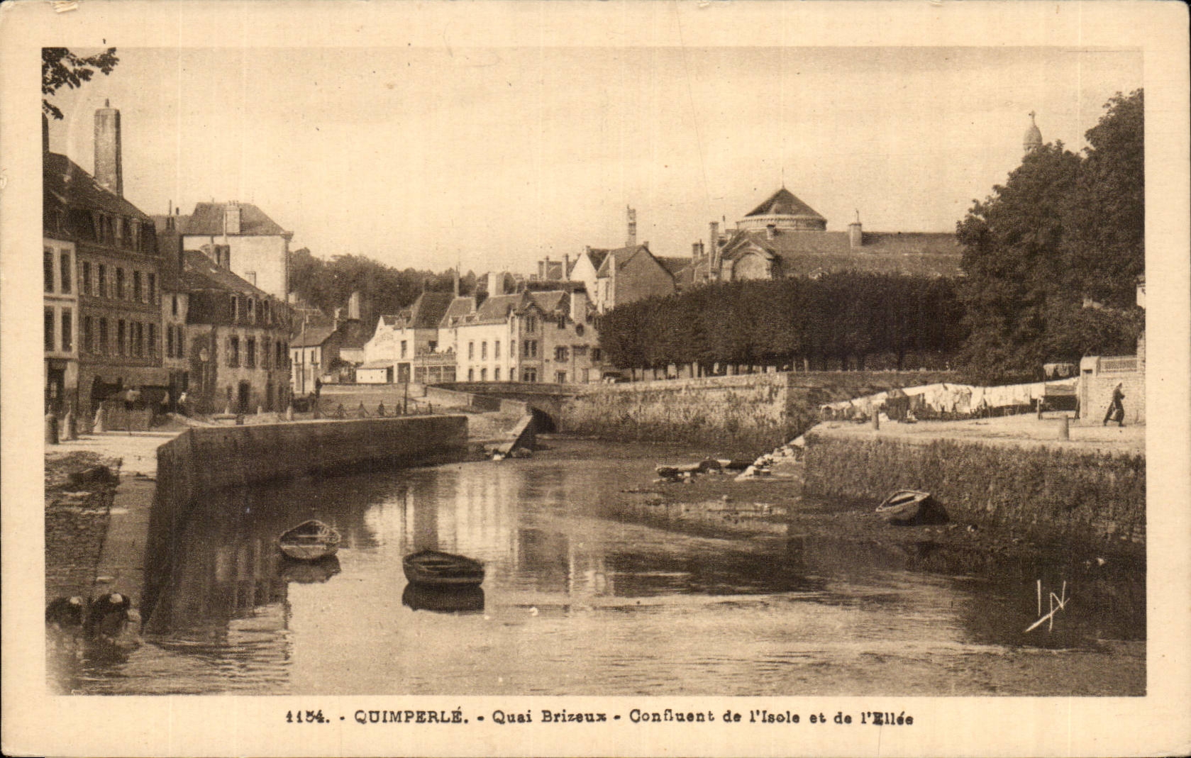 Quimperle CPA Quai Brizeux Confluent de l'isole et de l'Ellee