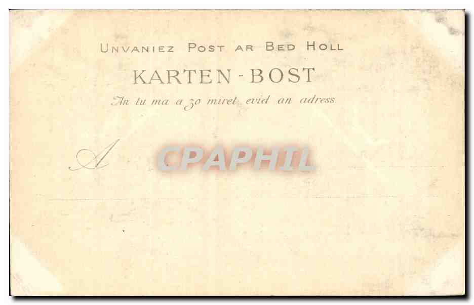 Quimperle CPA Vue generale de la basse ville Confluent de l'Elle et de l'isole La Laita — Rückseite