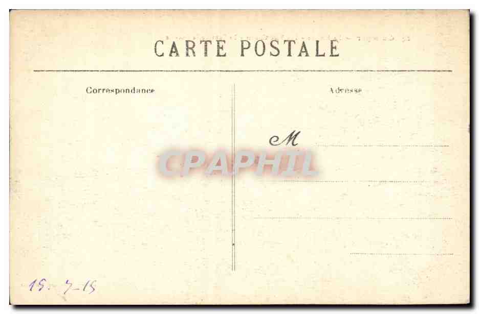 Quimper CPA La riviere Les Vire Courts Le saut de la pucelle (bateau) — Rückseite