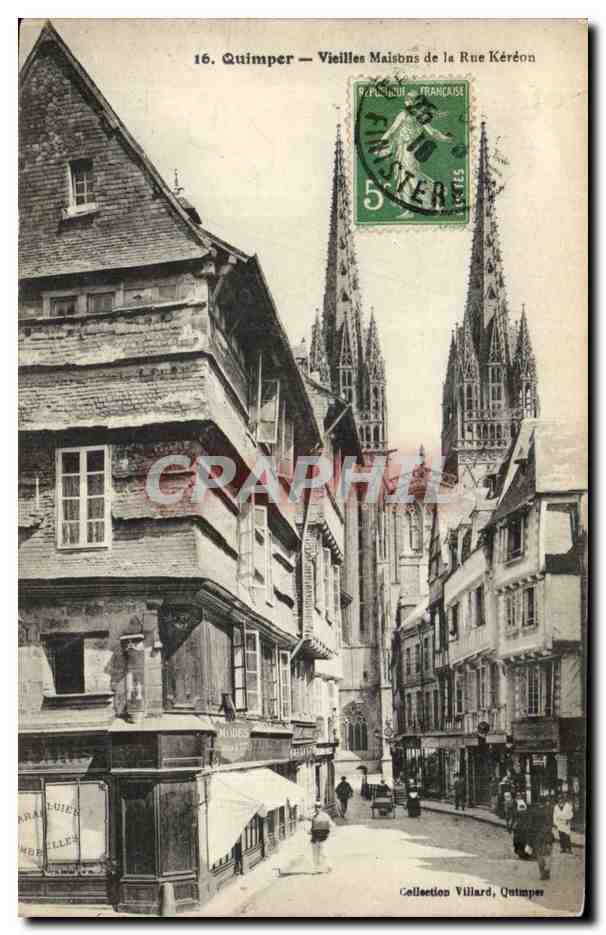 Quimper CPA Vieilles maisons de la rue Kereon