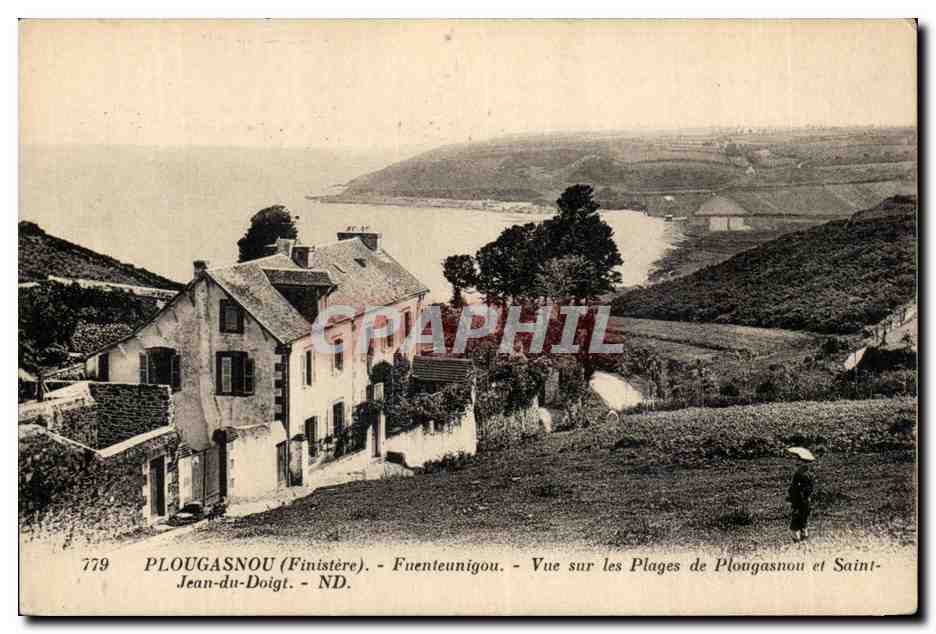 Plougasnou (Finistère) - Fuenteunigou - Ansicht der Strände von Plougasnou und Saint-Jean-du-Doigt