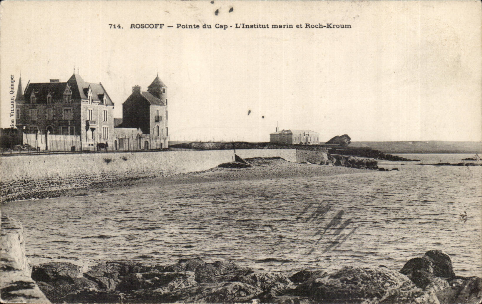 Roscoff CPA Pointe du Cap l'institut marin et Roch Kroun