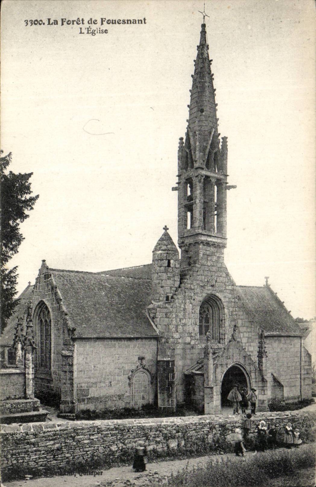La Foret de Fouesnant CPA L'eglise