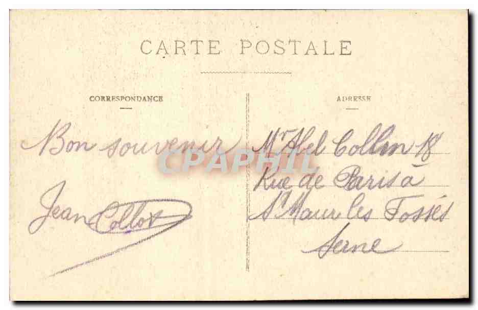 Brest CPA Le champ de bataille pendant la musique — Rückseite
