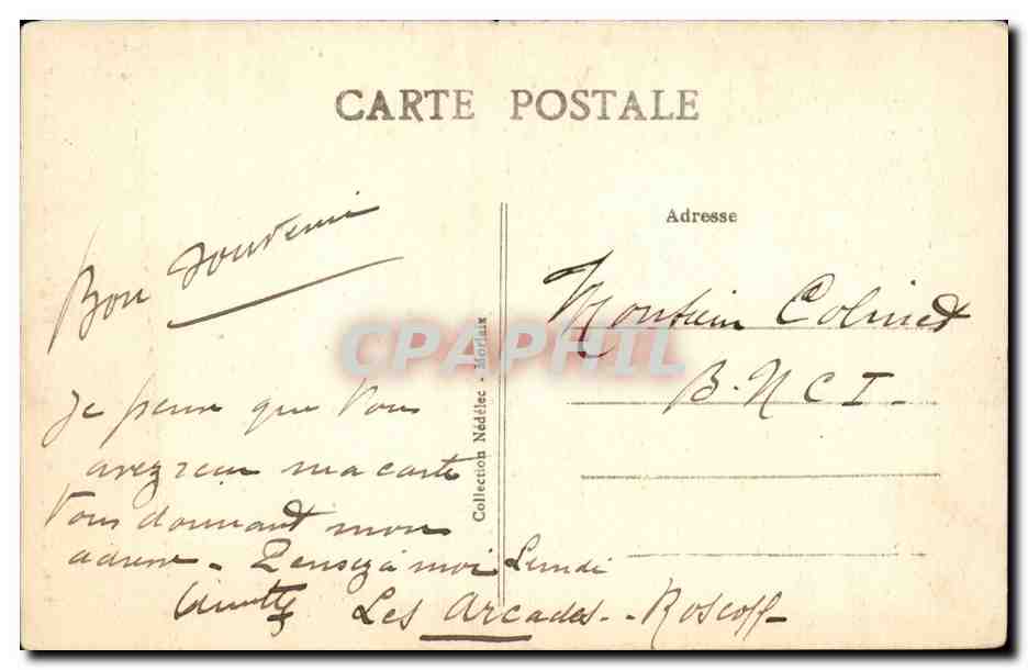 Roscoff CPA Eglise Notre DAme Creas Batz Le clocher — Rückseite