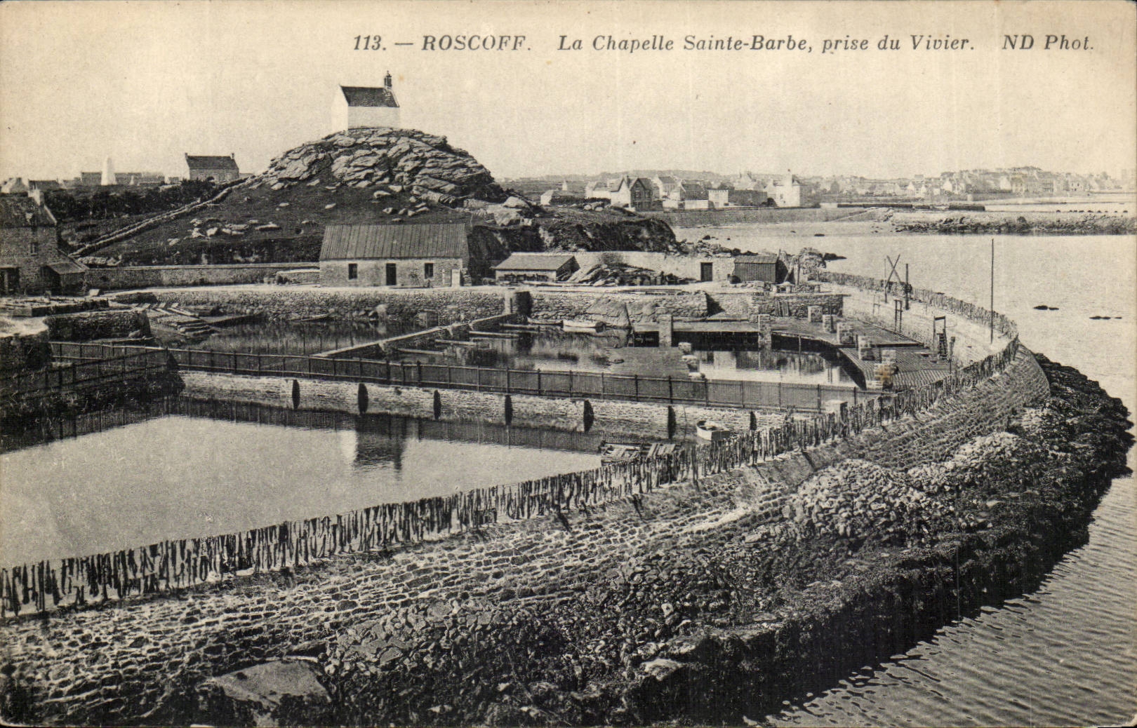 Roscoff CPA La chapelle Saint Barbe pris du Vivier