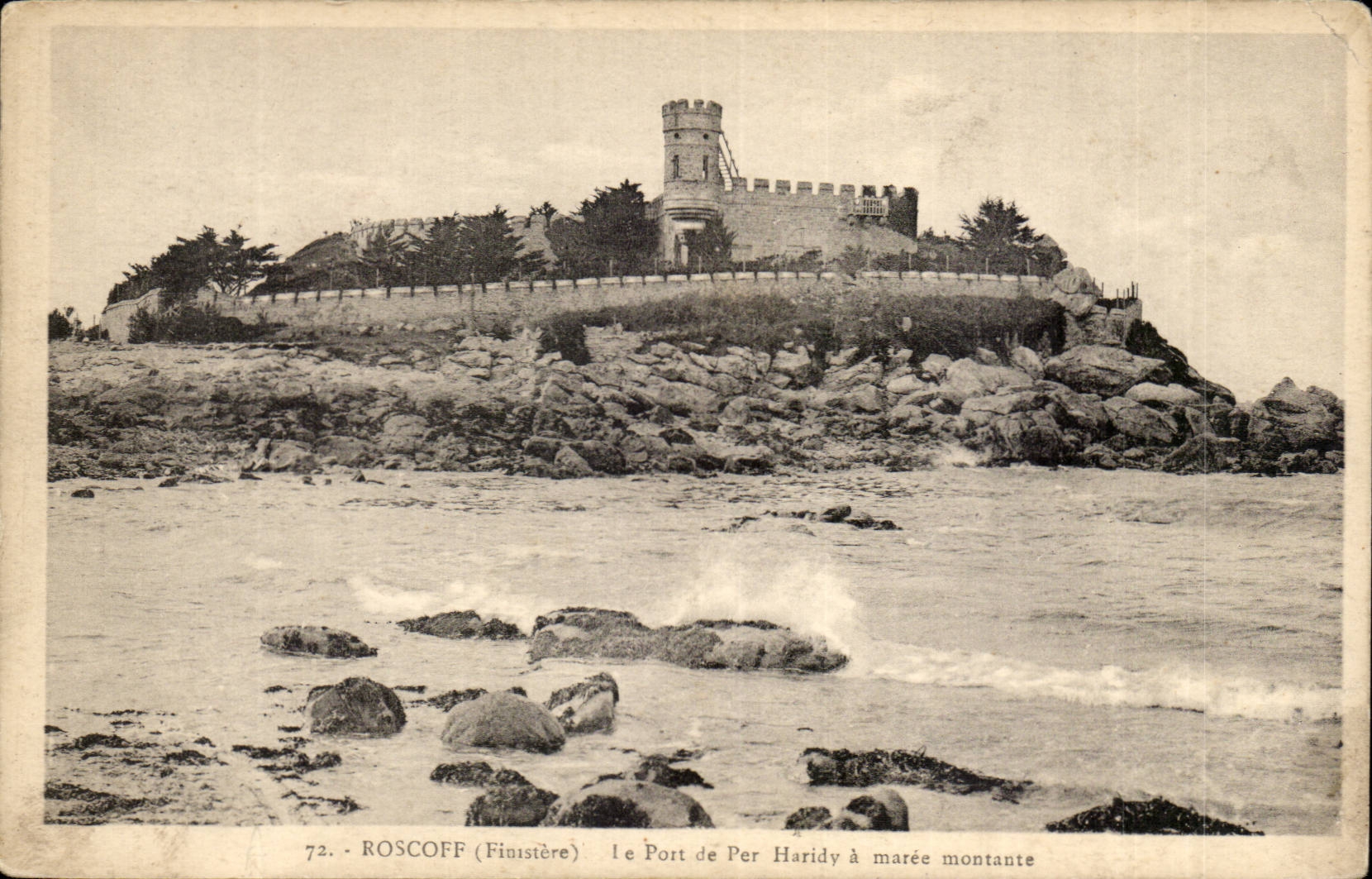 Roscoff CPA Le port de Per Haridy a maree montante