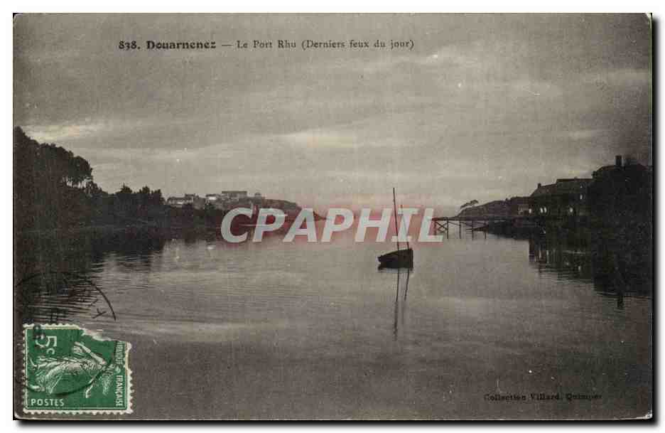 Douarnenez CPA Le port Rhu (derniers feux du jour)