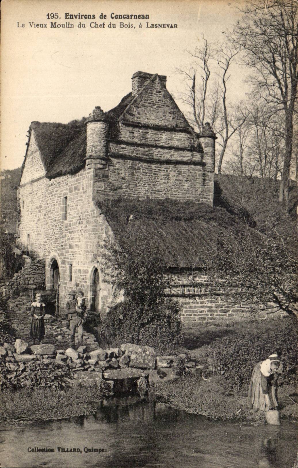 environs de Concarneau CPA Le vieux moulin du chef du bois a Lesnevar