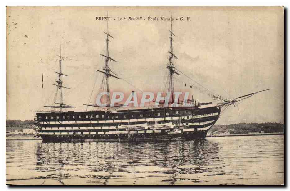 Brest - Le "Borda" - École Navale - G. B.