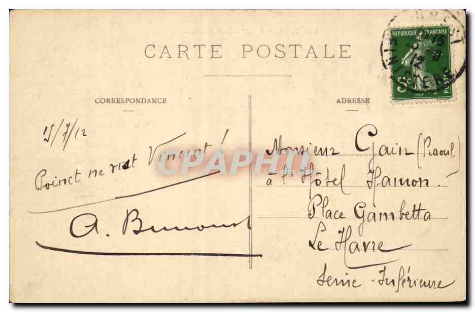 Brest - Le "Borda" - École Navale - G. B. — Verso