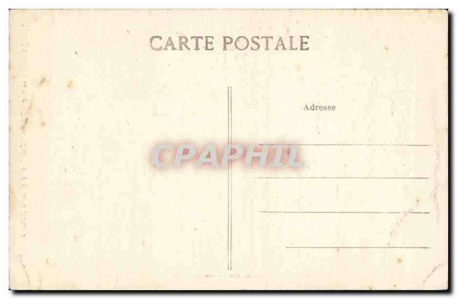 CPA Jeuen fille du cap Region d'Audierne et de la poiten du CAp TOP (folklore coiffe costume Bretagne) — Rückseite