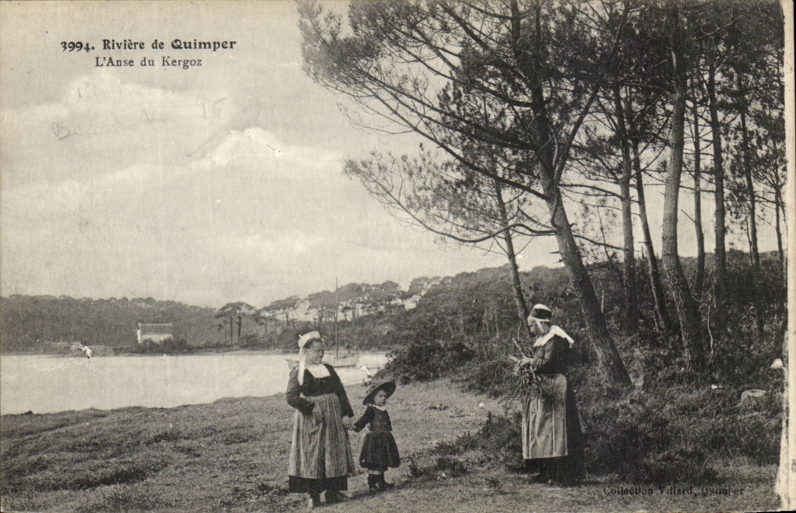 CPA Riviere de Quimper L'anse du Kergoz