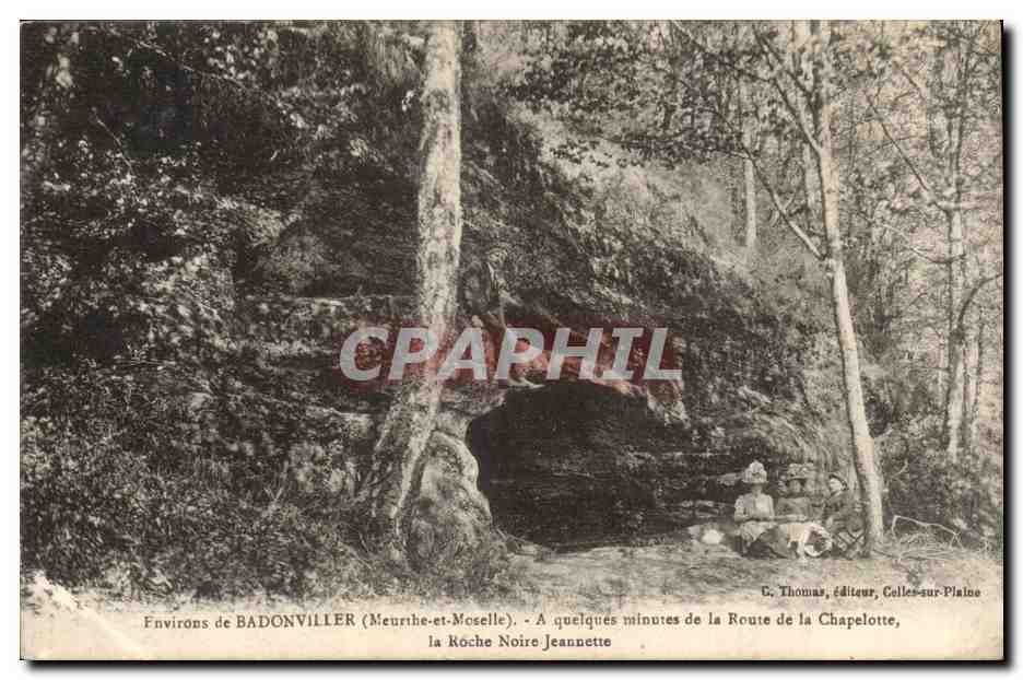 Environ de BADONVILLER (Meurthe-et-Moselle) — la Roche Noire Jeannette — G. Thomas, éditeur, Colles-sur-Plaine
