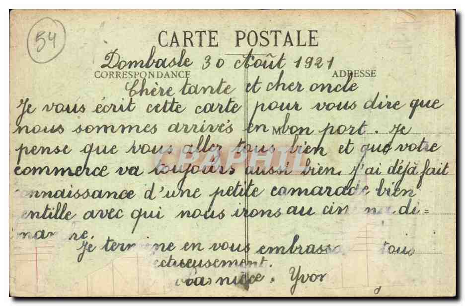 Dombasle-sur-Meurthe - Église — Imp. Ch. Schmitzberger — Verso