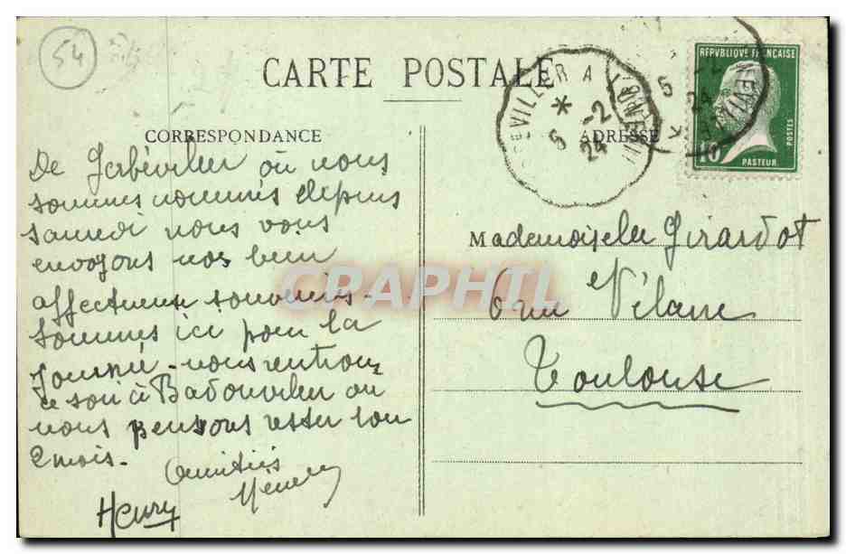 Gerbeviller - L'Eglise Bombardee - La Guerre en Lorraine 1914 - CPA  — Rückseite