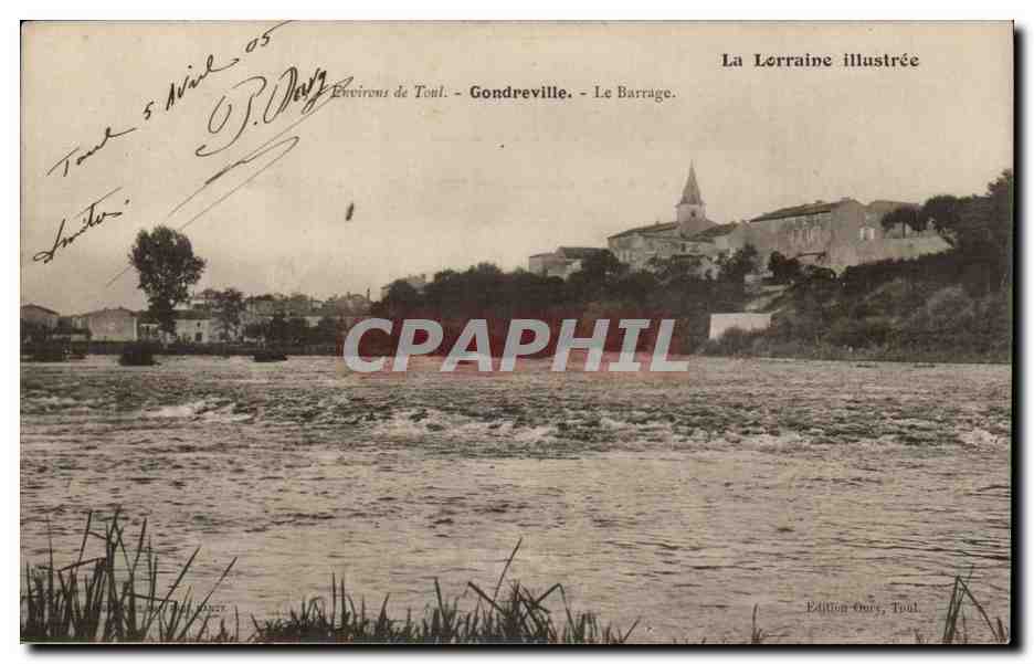 Gondreville - Le Barrage — La Lorraine illustrée, Édition Ours, Toul